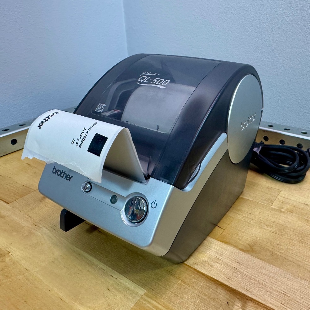 Brother P-touch QL-500 DK Rolls USB 50lpm 300dpi 2.4" Wide Label Thermal Printer